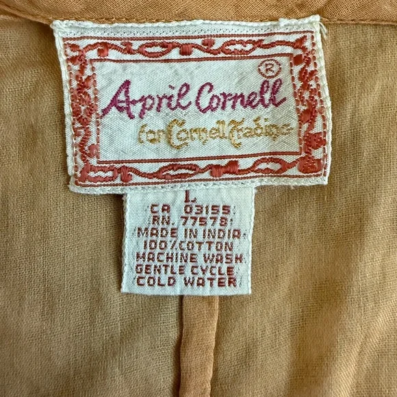 Vintage April Cornell Dress with Full Slip - Picture 6 of 7